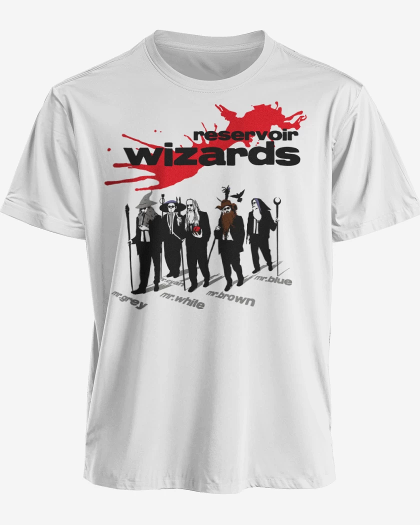 Polera premium Blanco de Reservoir Wizards