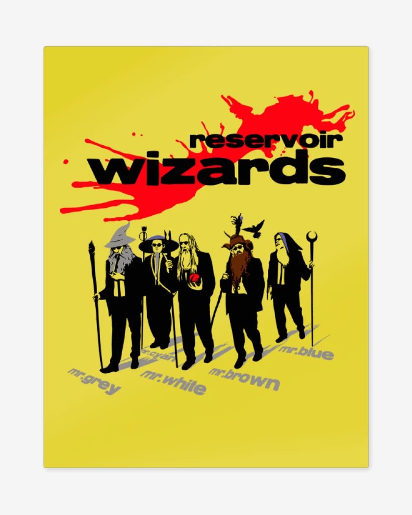 Print metalico Amarillo de Reservoir Wizards
