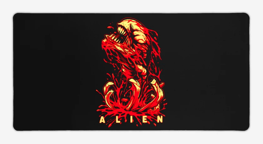 Mouse pad Gamer Negro de Maldito Alien