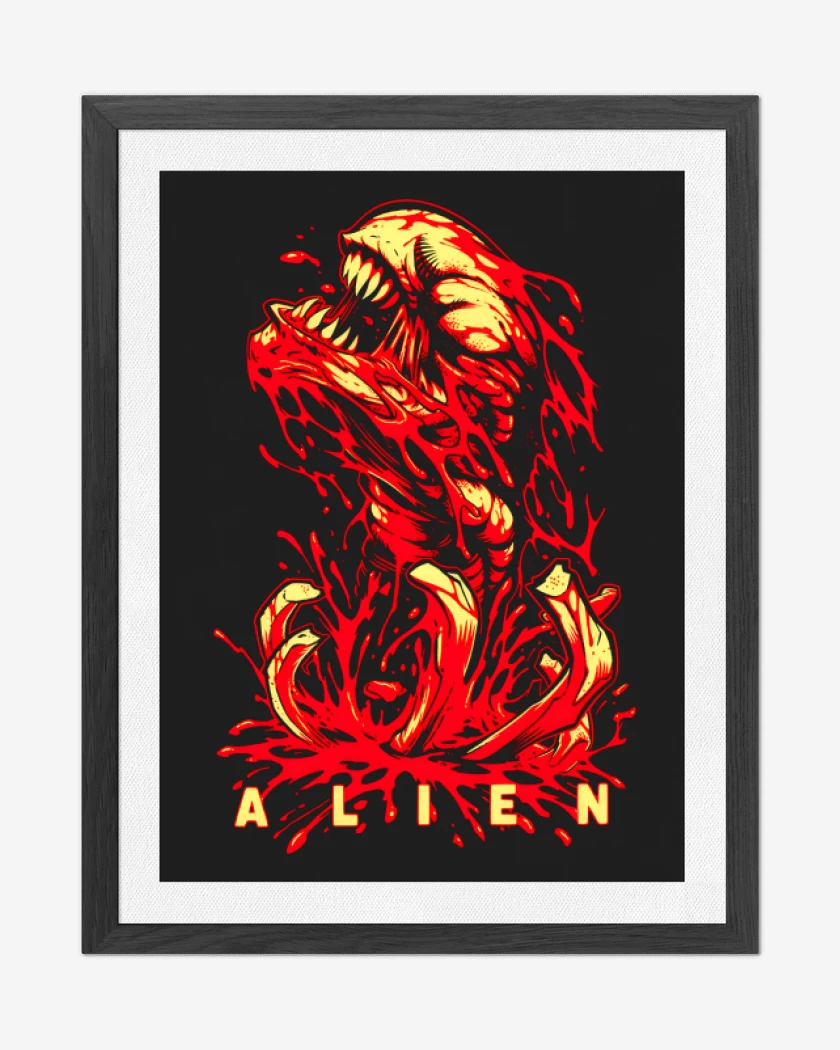 Cuadro decorativo Negro de Maldito Alien