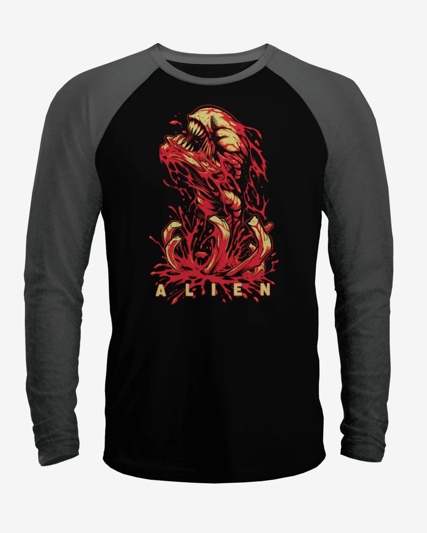 Polera Raglan Maldito Alien