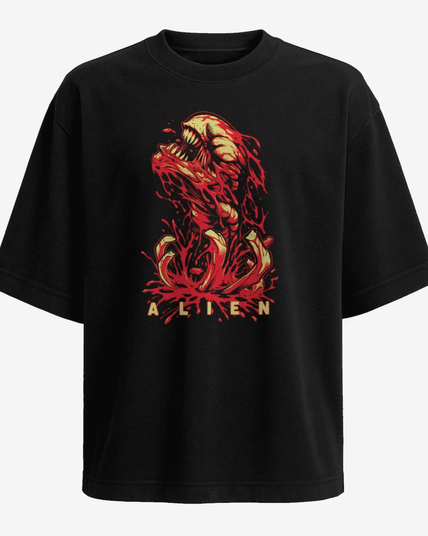 Polera Oversize Maldito Alien