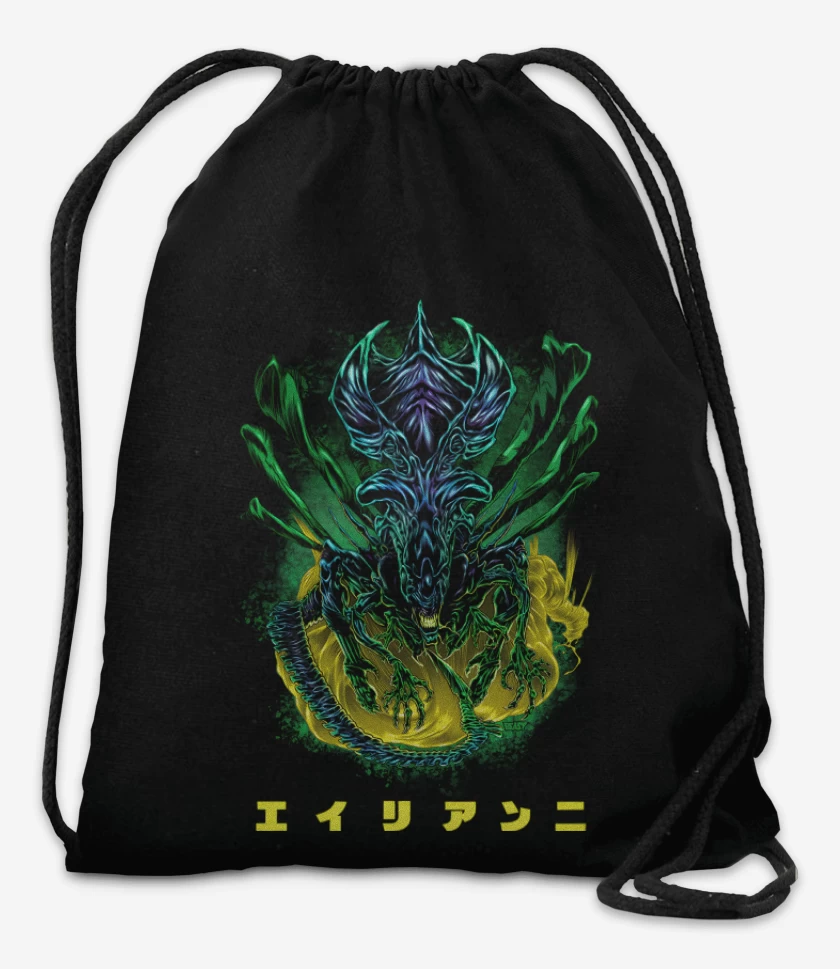 Mochila Negro de Reina Alien