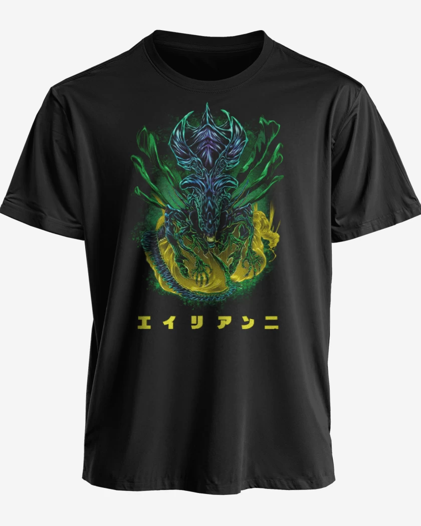 Polera premium Negro de Reina Alien