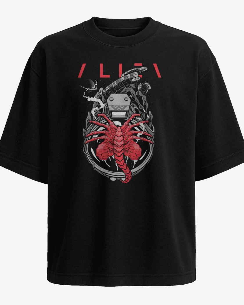 Polera Oversize Parásito Espacial