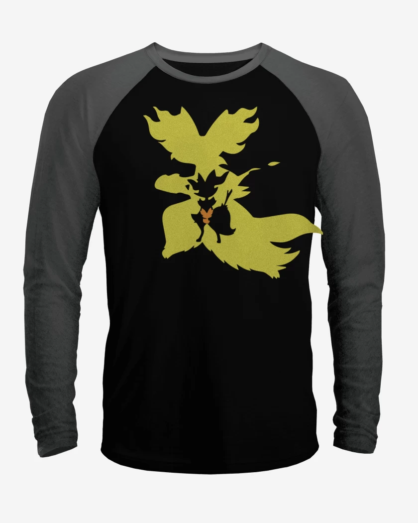Polera Raglan Negro / Negro Heather de Fennevolution