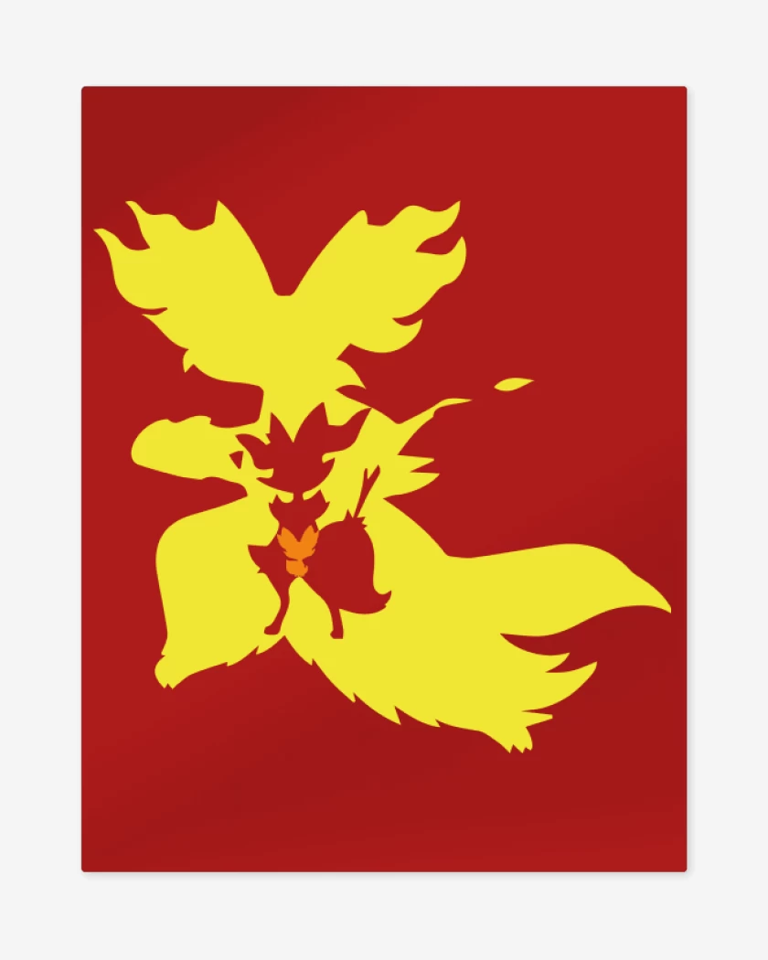 Print metalico Rojo de Fennevolution