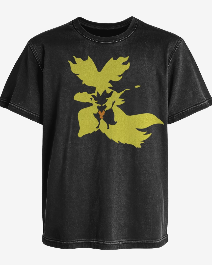 Polera desgastada Negro de Fennevolution