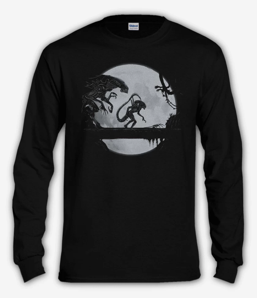 Polera manga larga Negro de Hakunamorpho