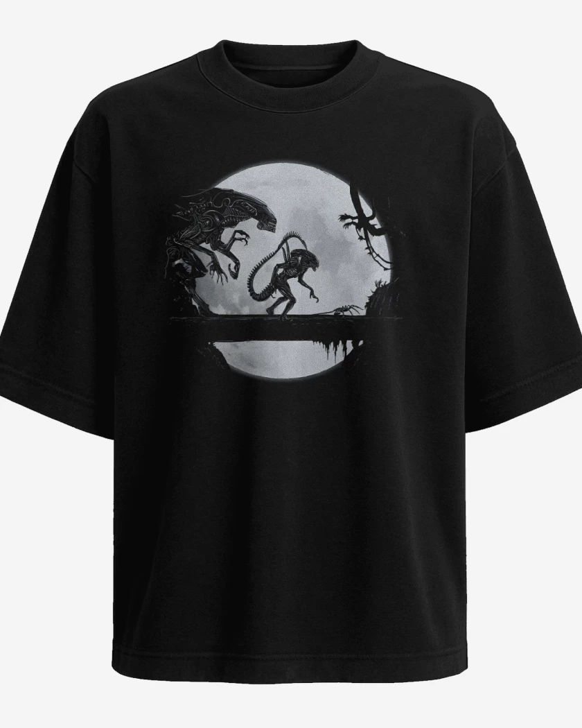 Polera Oversize Negro de Hakunamorpho