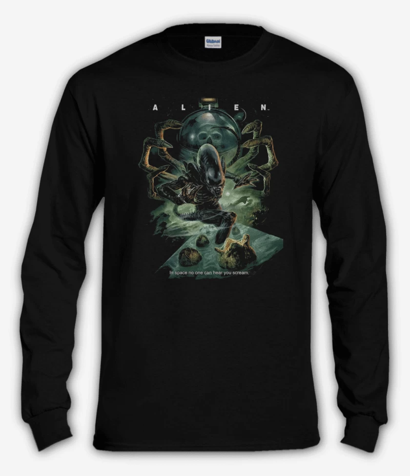 Polera manga larga Negro de The Alien