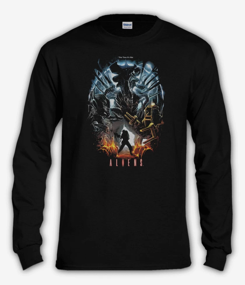 Polera manga larga Negro de Aliens nro 3