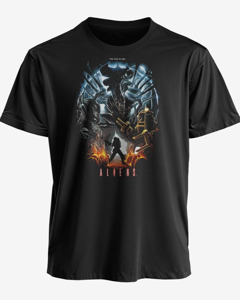 Polera premium Negro de Aliens nro 3