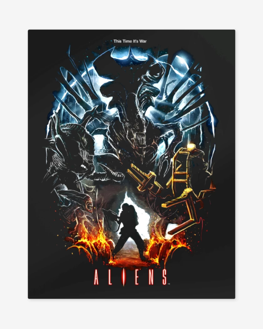 Print metalico Aliens nro 3