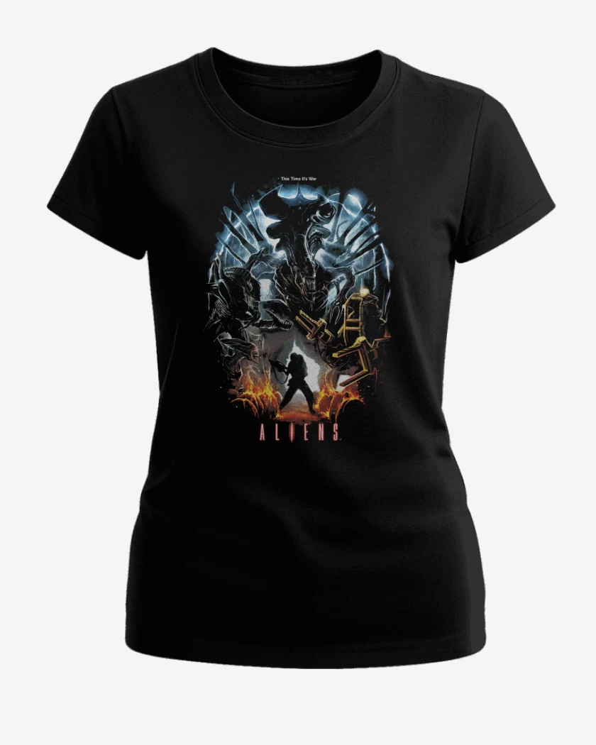 Polera de Mujer Negro de Aliens nro 3