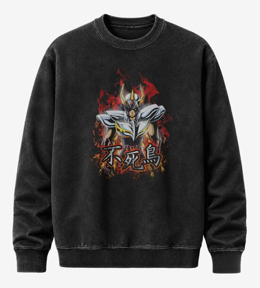 Poleron Polo Acid Wash Negro de El Fenix 
