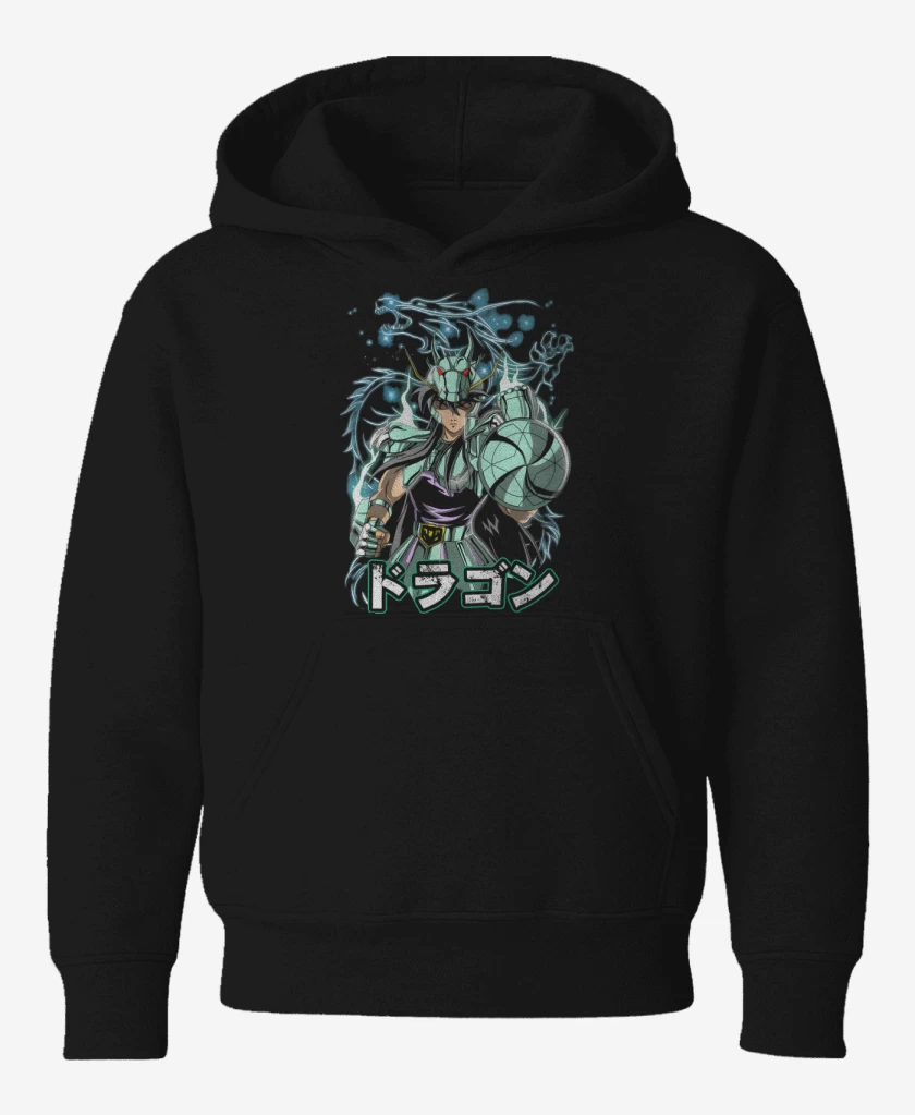 Poleron de niño Negro de Ira del Dragon