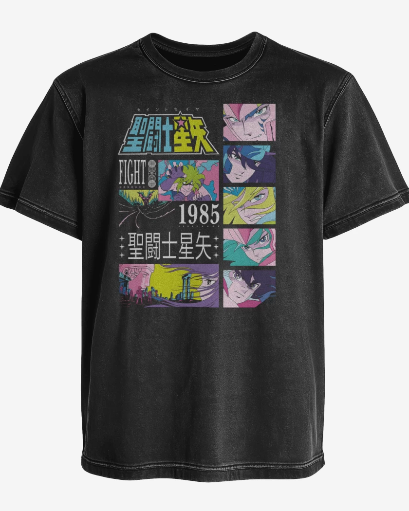 Polera desgastada Los Caballeros del Zodiaco
