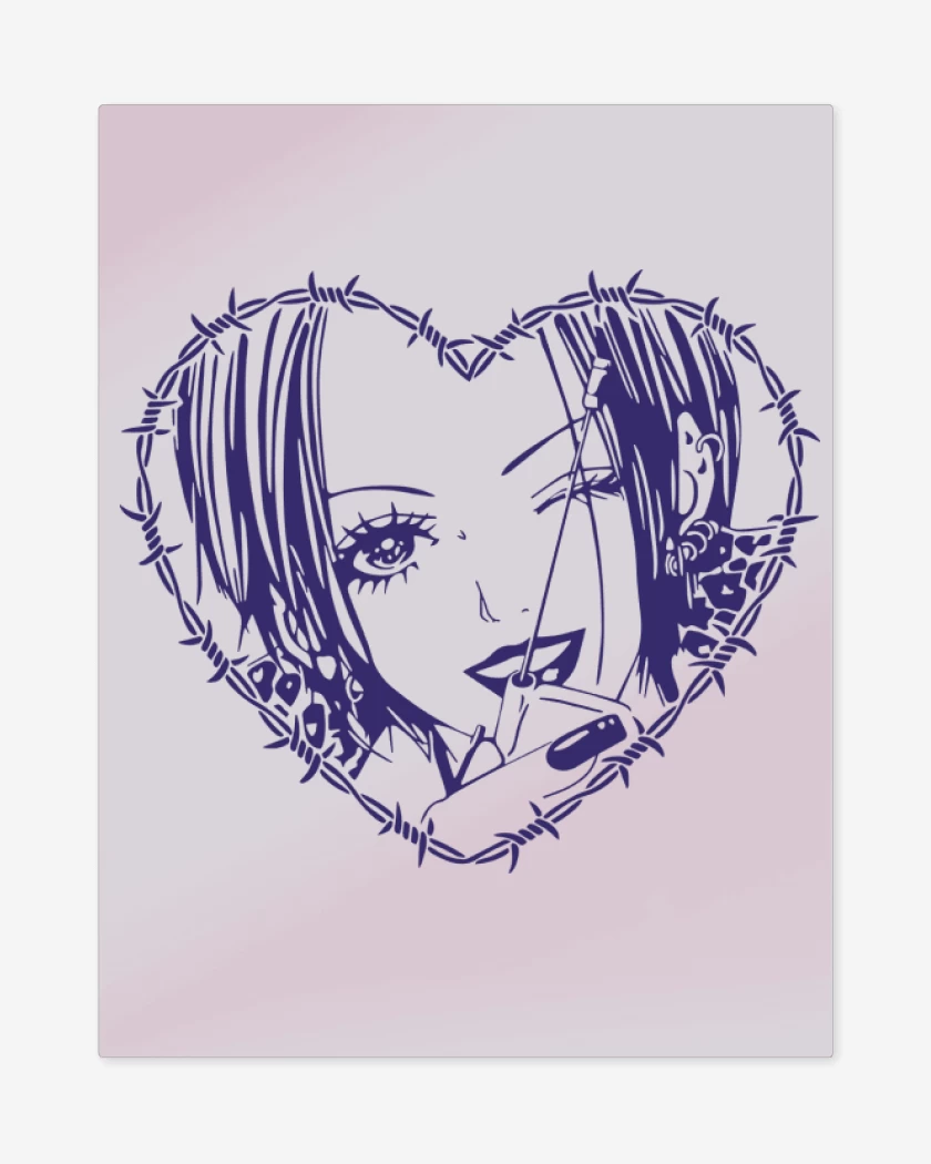Print metalico Rosa Pastel de Nana Osaki