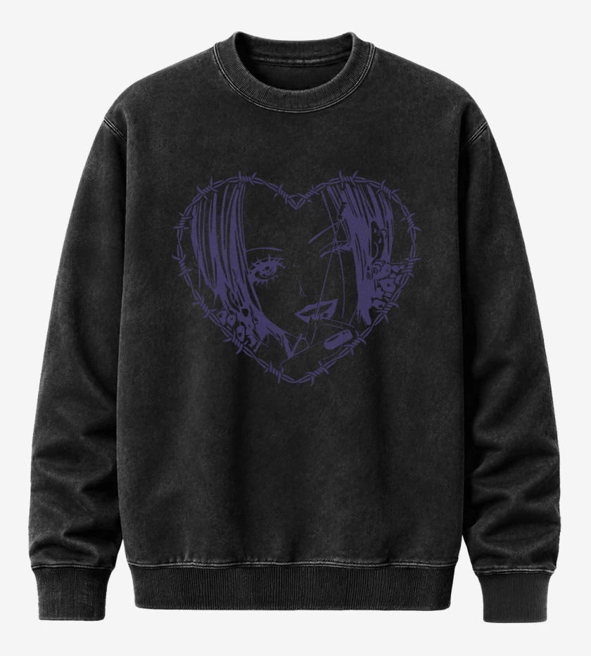 Poleron Polo Acid Wash Negro de Nana Osaki