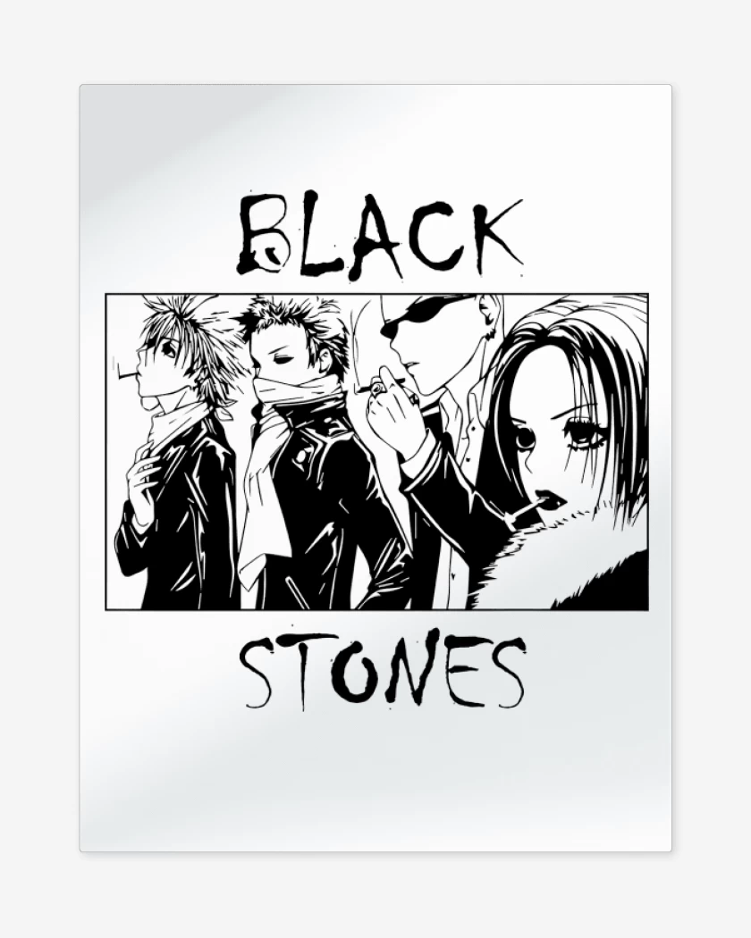 Print metalico Blanco de Black Stones I