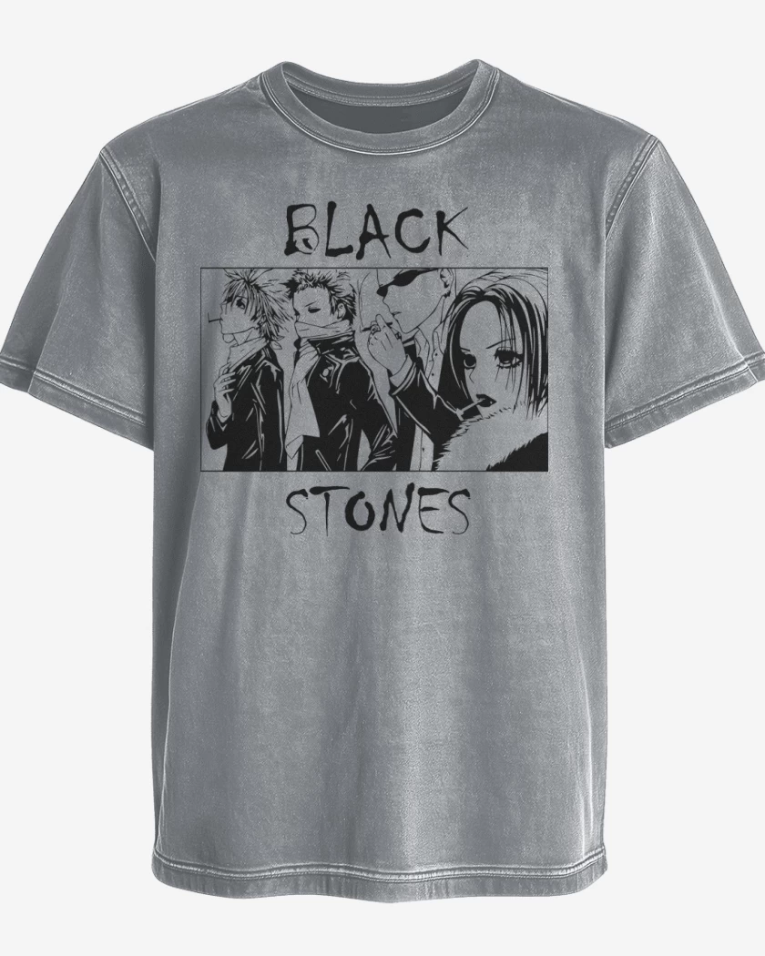Polera desgastada Black Stones I