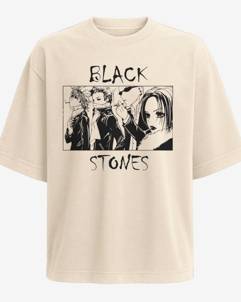 Polera Oversize Black Stones I