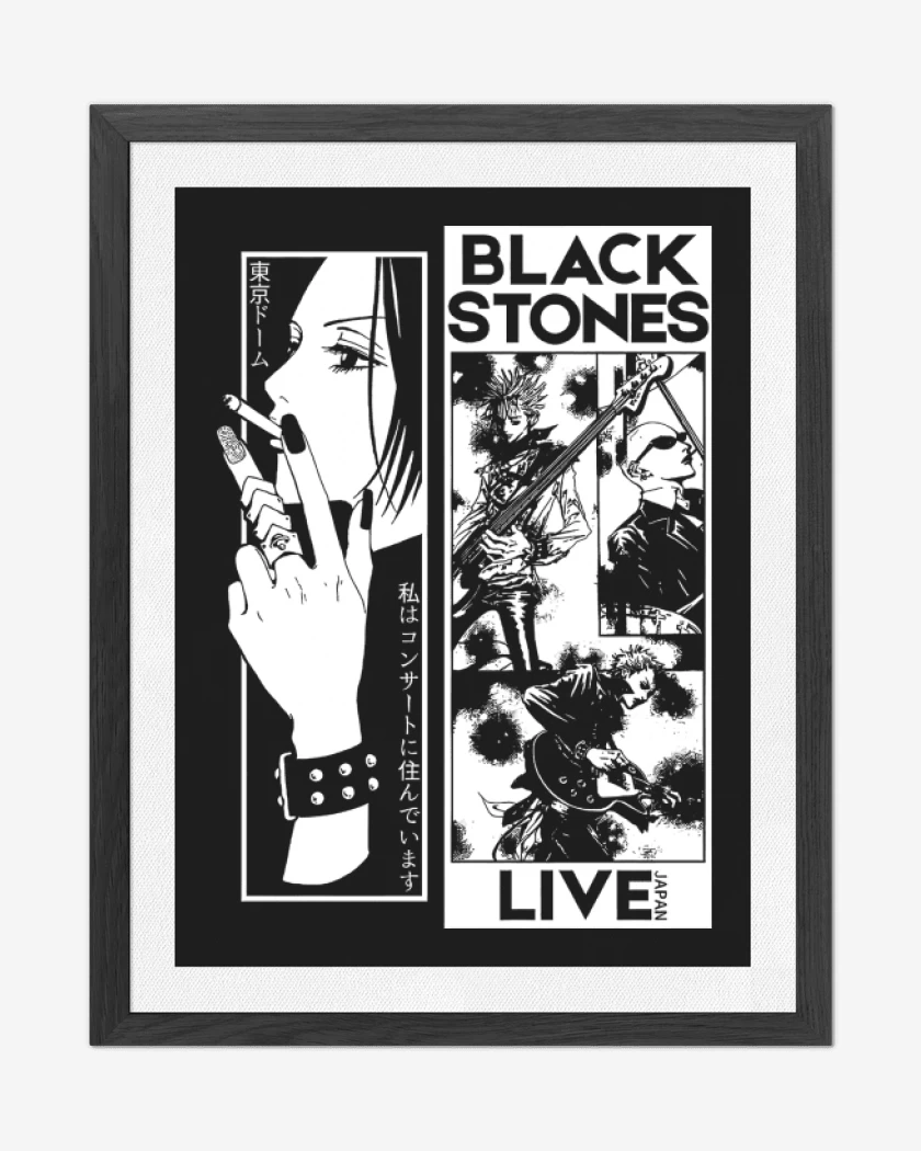 Cuadro decorativo Black Stones Live
