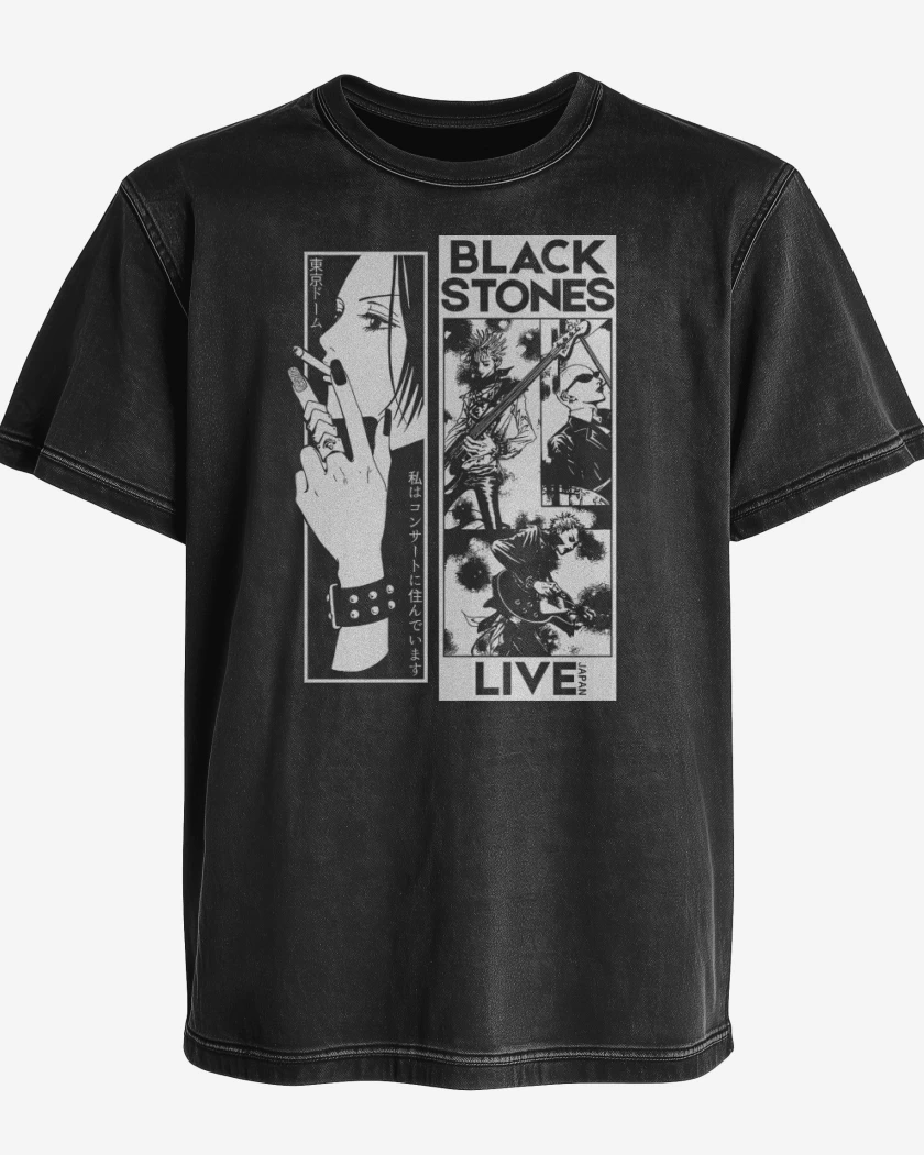 Polera desgastada Black Stones Live