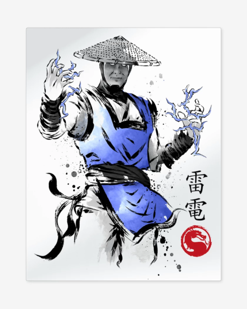 Print metalico Blanco de Thunder God