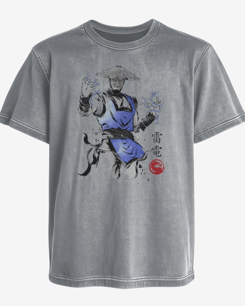 Polera desgastada Thunder God