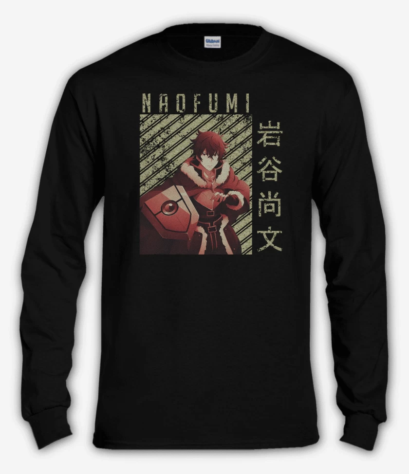 Polera manga larga Negro de Naofumi