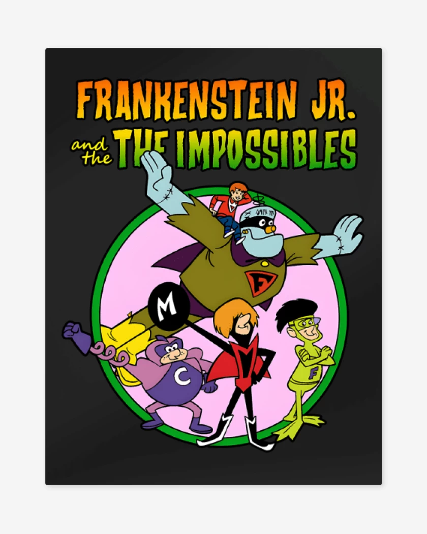 Print metalico Negro de Los Imposibles