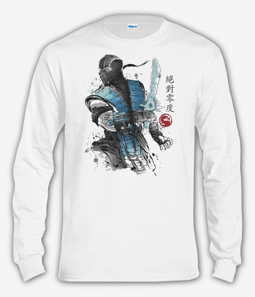 Polera manga larga Blanco de Guerrero de Hielo