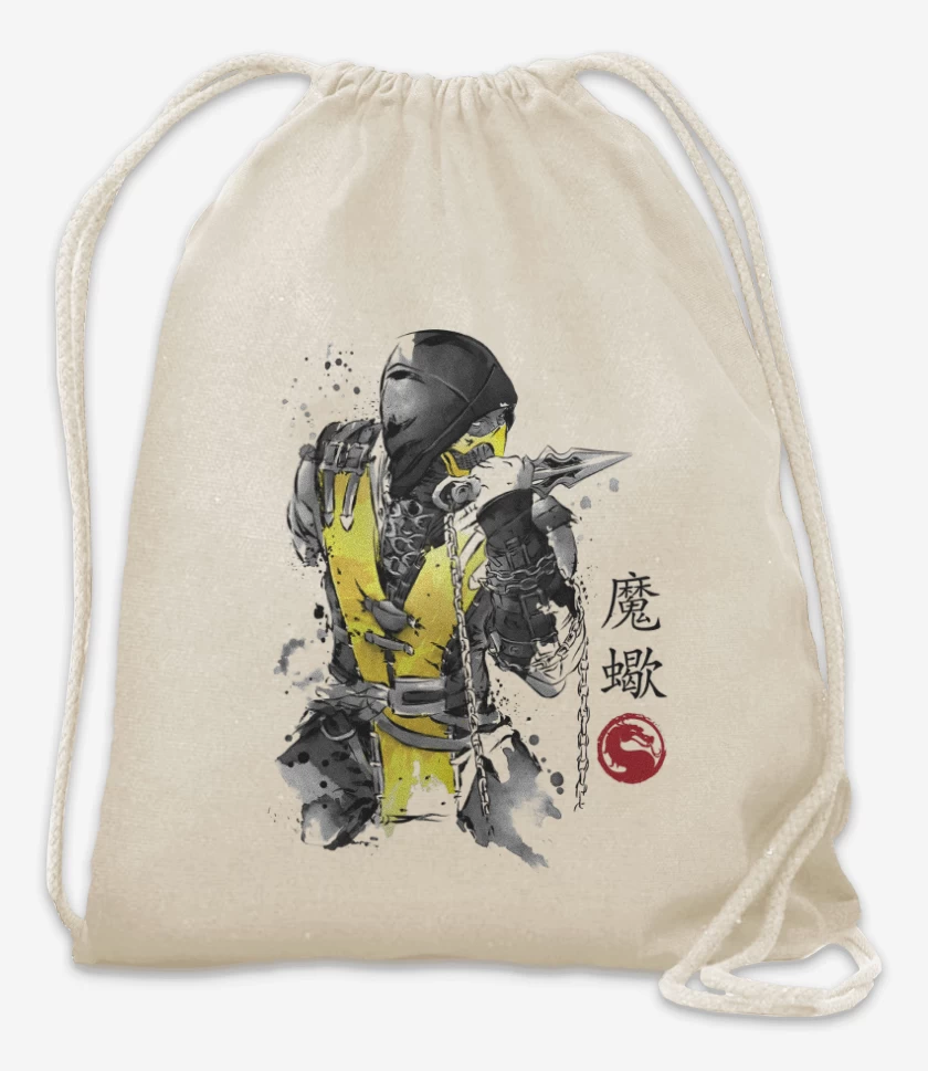 Mochila Blanco de Guerrero de Fuego