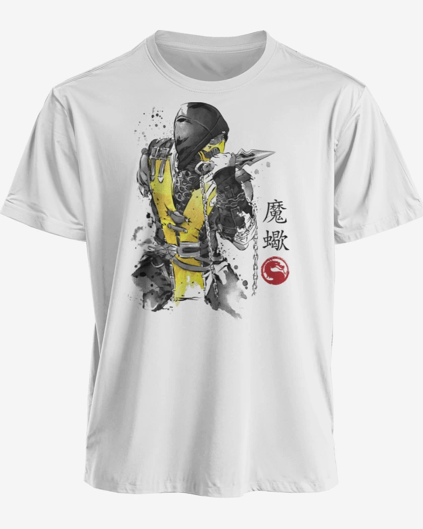 Polera premium Blanco de Guerrero de Fuego