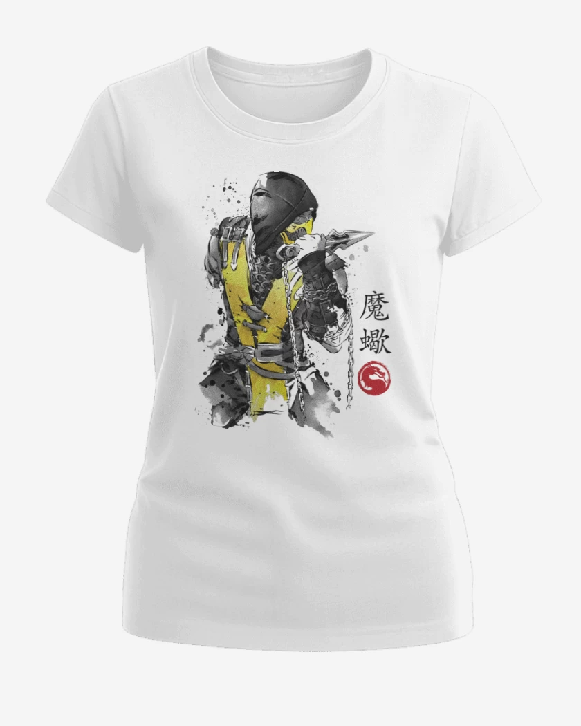 Polera de Mujer Blanco de Guerrero de Fuego