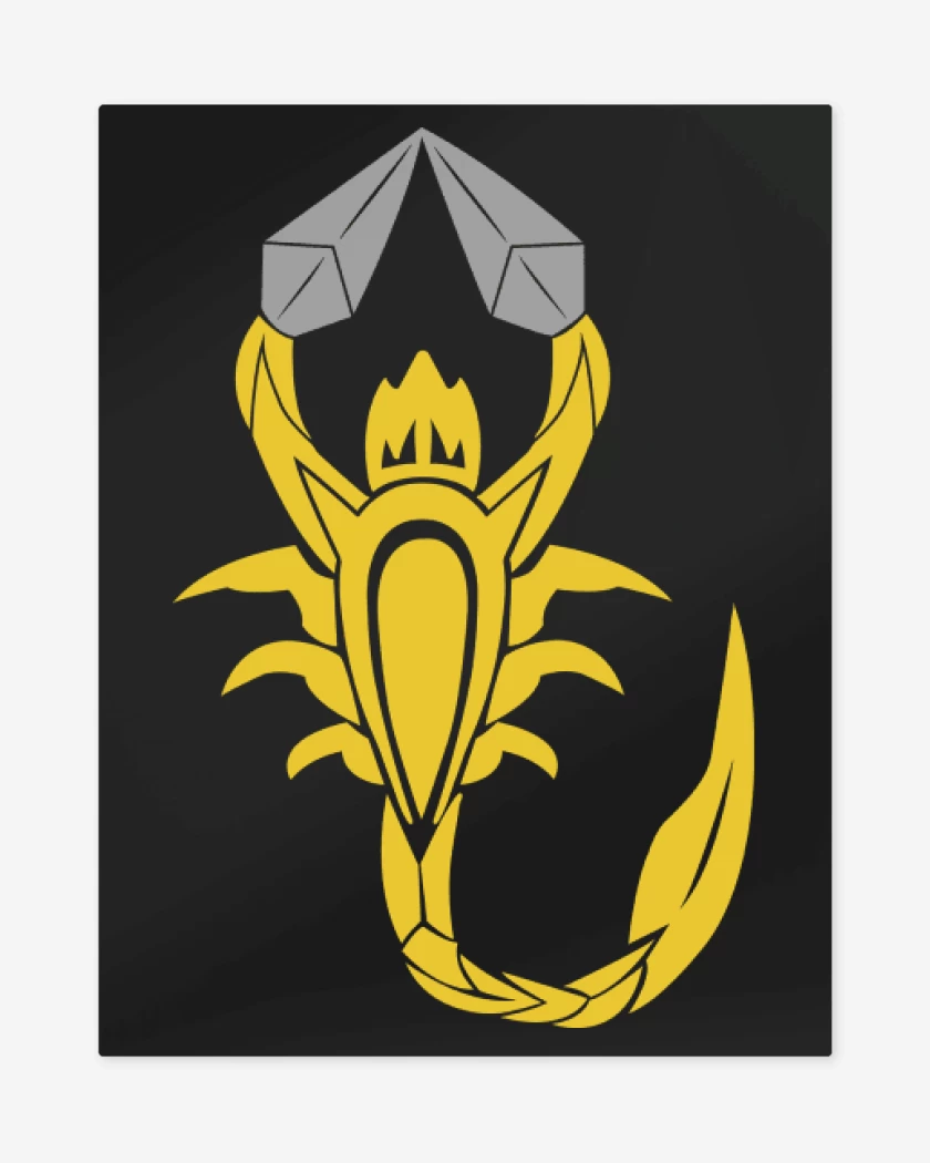 Print metalico Negro de Shirai Ryu Clan