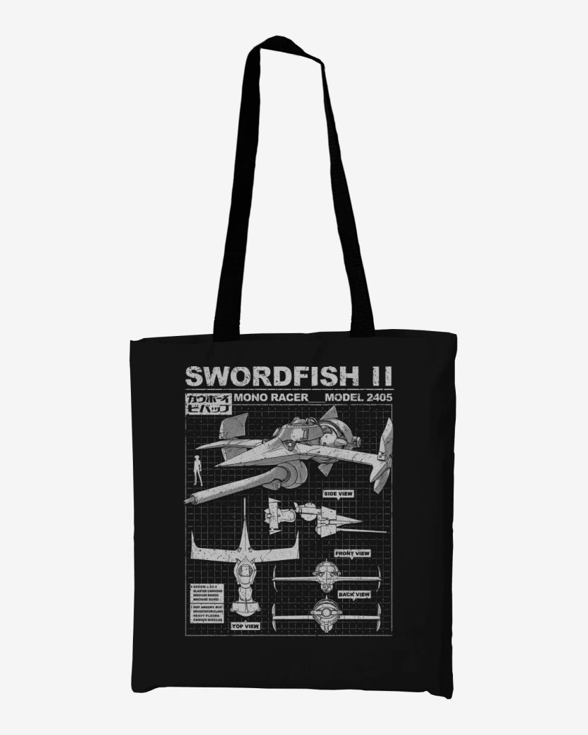 Totebag Negro de Swordfish II Modelo 2405