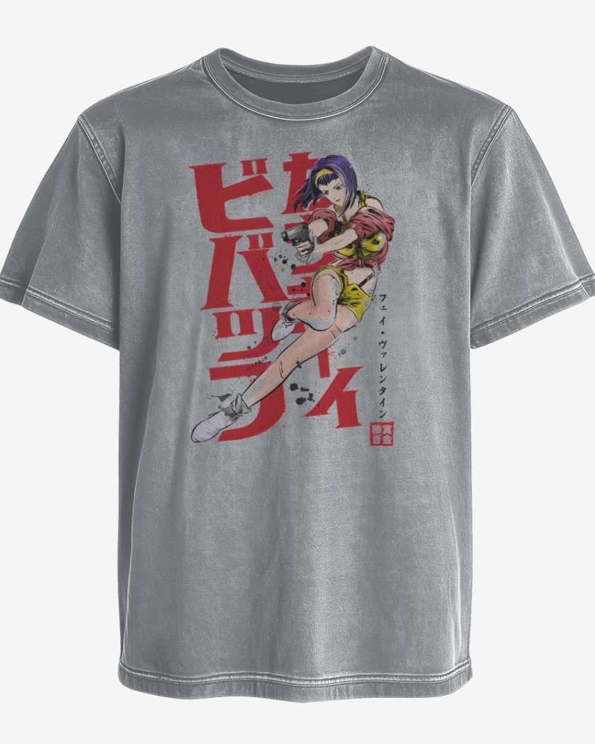 Polera desgastada Gris Melange de Valentine