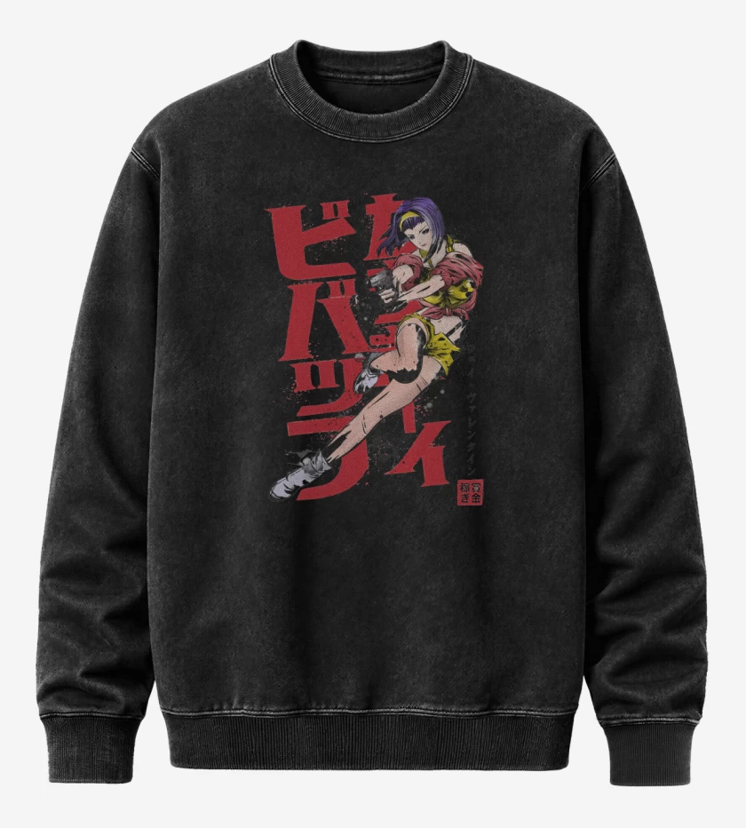 Poleron Polo Acid Wash Negro de Valentine