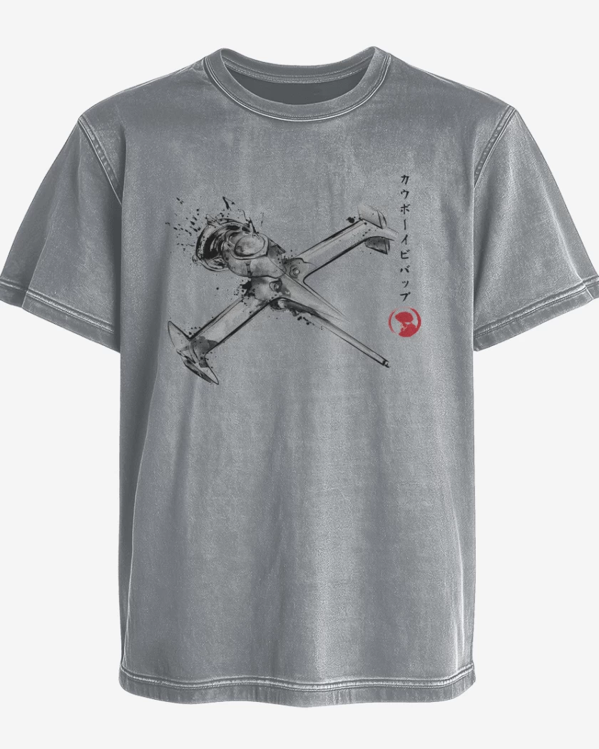 Polera desgastada Gris Melange de Spiegel Swordfish