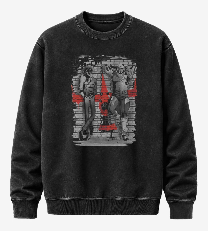 Poleron Polo Acid Wash Negro de Bounty Hunters