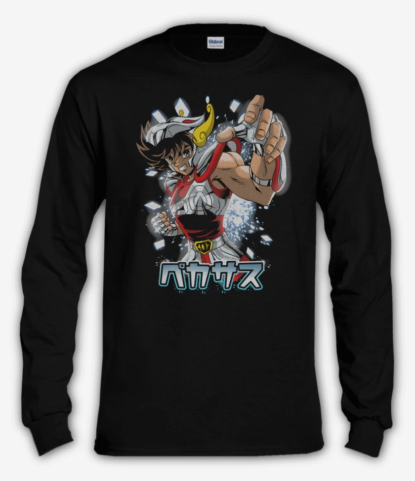 Polera manga larga Negro de Santo Legendario