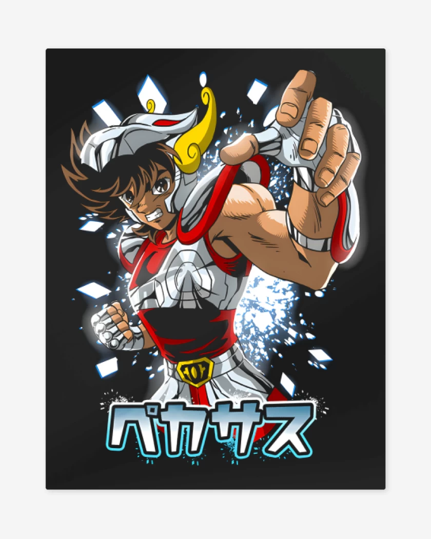 Print metalico Negro de Santo Legendario