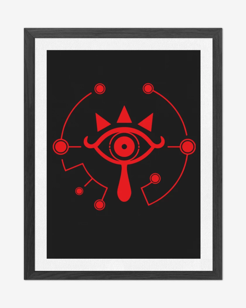 Cuadro decorativo Negro de Sheikah eye