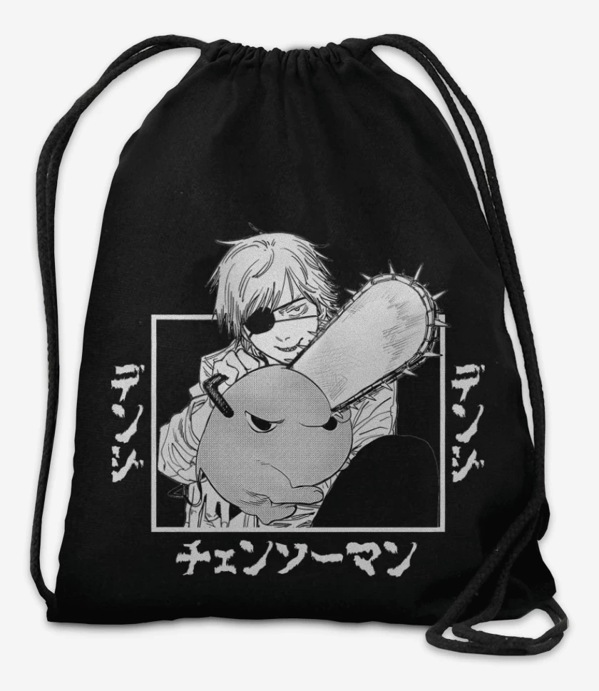 Mochila Negro de Denji Pochita