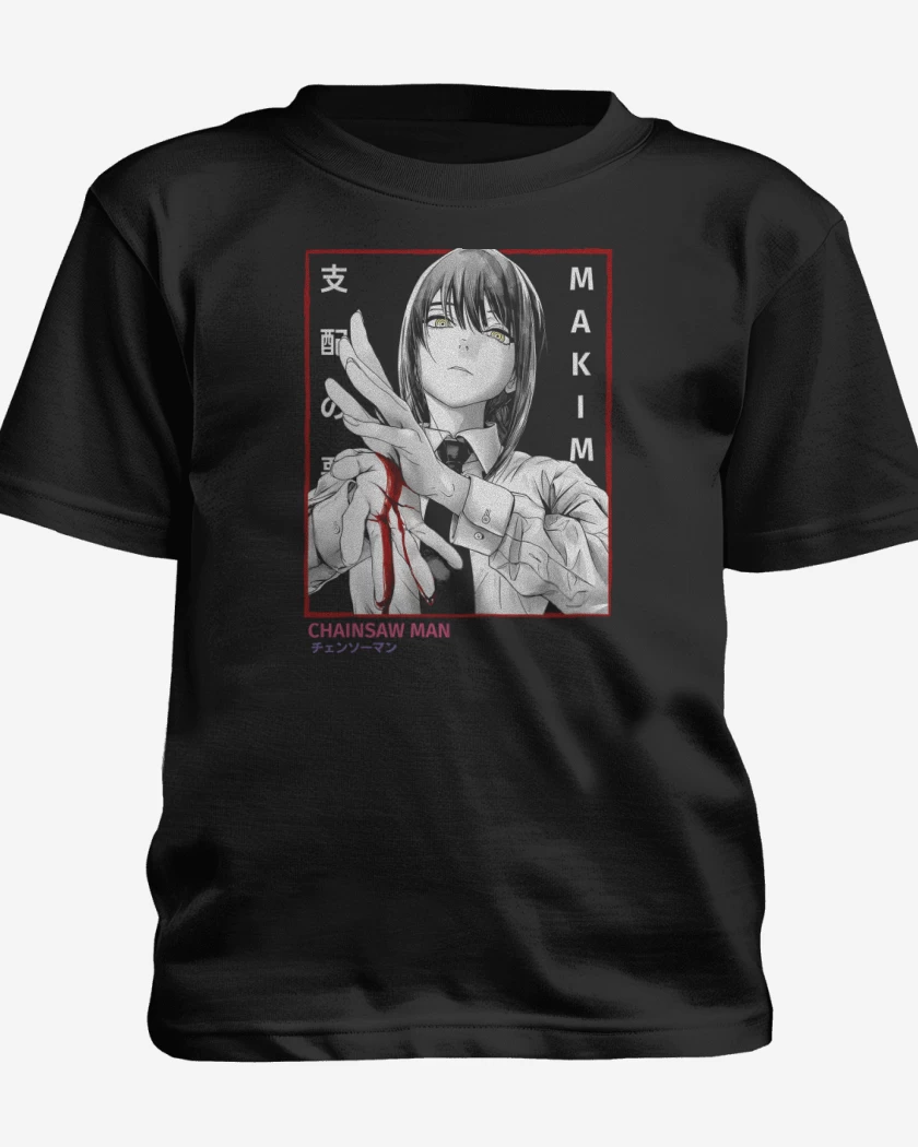 Polera de niño Negro de Makima Control