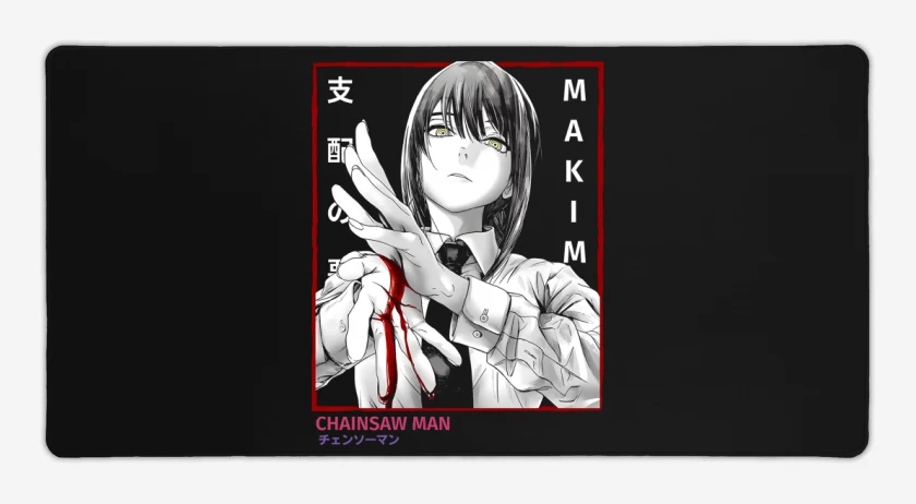 Mouse pad Gamer Negro de Makima Control