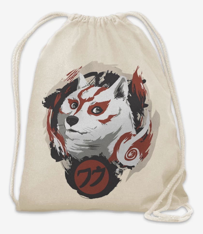 Mochila Blanco de Doge Amaterasu